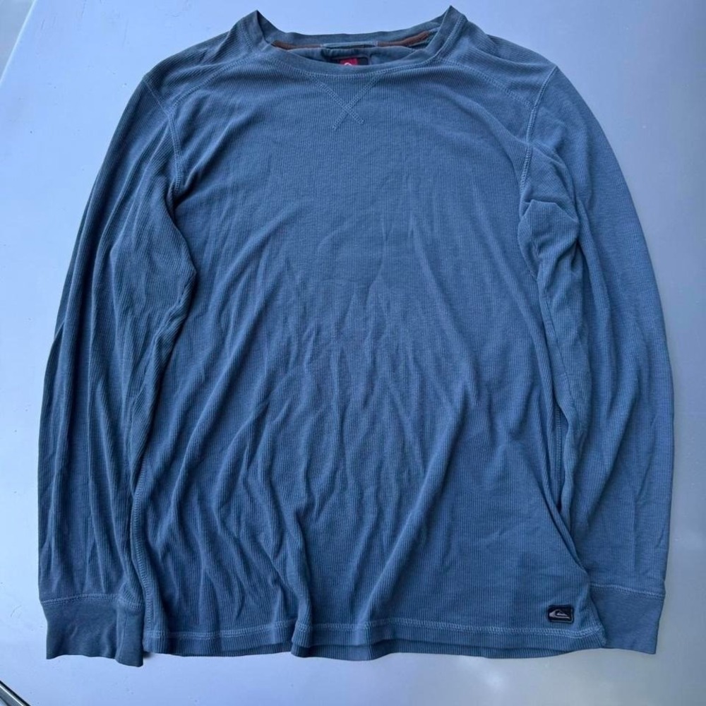 Y2K Quiksilver blue long sleeve shirt skater surfwear